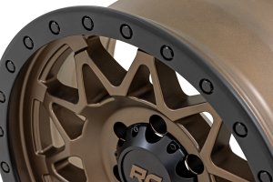 Wheel - Rough Country - 78 Series, Simulated Beadlock - Bronze/Black